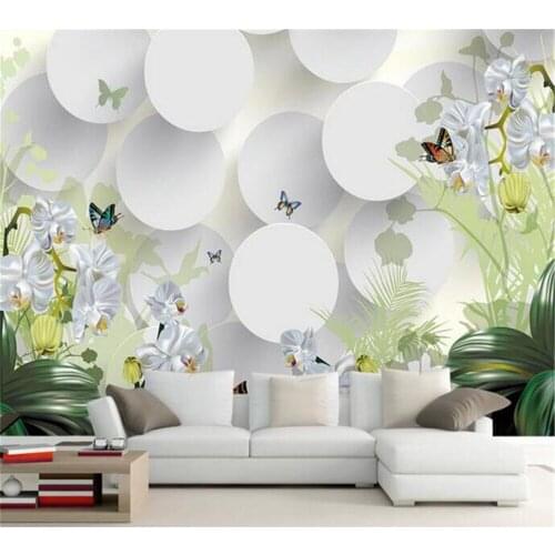 Beibehang Customized Wallpaper Modern Fashion Clivia TV Living Room Sofa Background Wallpaper 3d Decorative Mural