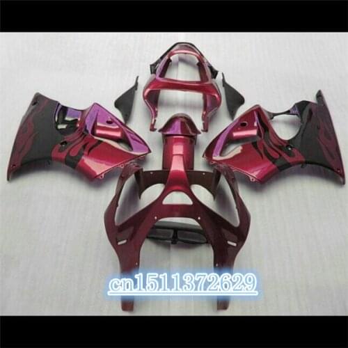 Dor-fairing For KAWASAKI Ninja ZX 6R 2000 2002 ZX-6R 2000-2002 ZX 6R 00 01 02 motorcycle Fairing kits red black ZX6R D injection
