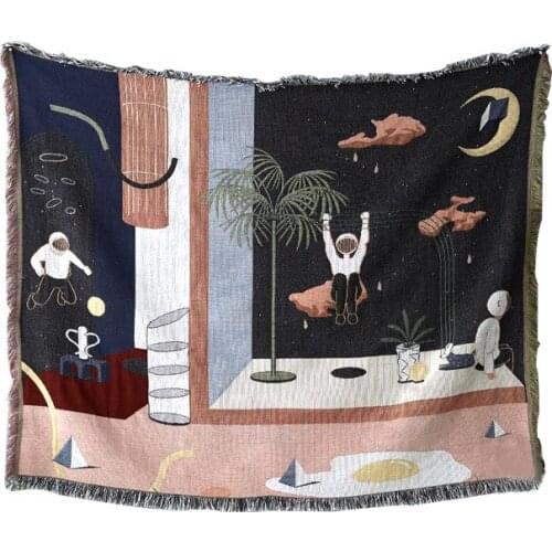 Original Nordic Sofa Towel Full Cover Ins Wind Sand Release Lazy Sofa Cushion Sofa Cover Single Double Backrest Towel