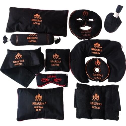 Alishan Sea Salt Bag Hot Compress Therapy SPA Packages Microwave Heating Cervical Waist Hot Compress Thermotherapy Bags