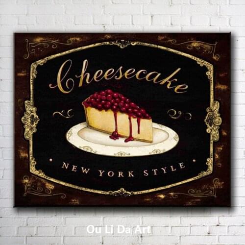 Pastoral cherry cake landscpae oil painting canvas printings printed on canvas home living room wall art decoration pictures