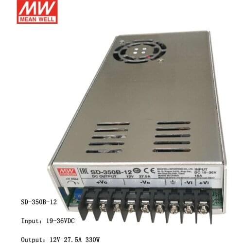 MEAN WELL SD-350B-12 19~36V DC to 12V DC 330W DC-DC Converter Switching Power Supply 24V to 12V 27.5A Converter Transformer SMPS