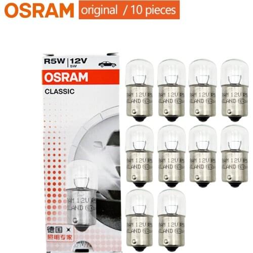 OSRAM R5W 5007 Signal Bulbs Standard Interior Light License Plate Lamps Original OEM Auto12V 5W (10pcs)