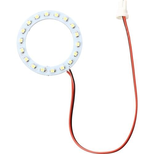 T10 1210 18 LED Ring annular lighting bulb white light DC 12V car