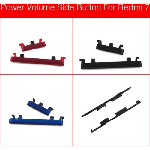 1 Set Volume Power Side Buttons For Xiaomi Redmi 7 Volume Button+Power Buttton Key Set with the outer clamp Replacement Part