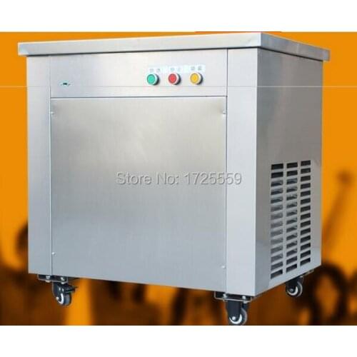 2016 fried ice cream roller machine single pan with 6buckets Ice Cream Roller rolling Rolled Flat fried ice cream machine