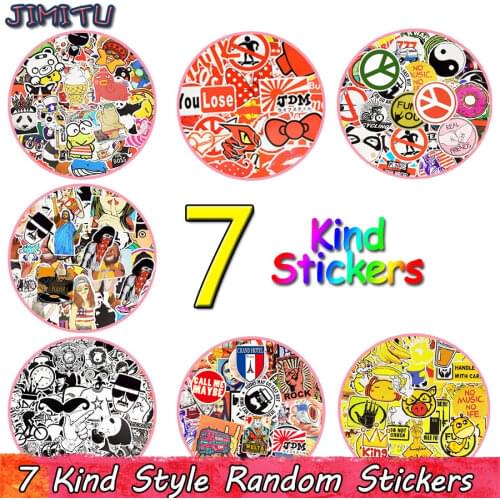 50 PCS Random Stickers Graffiti Anime Punk JDM Sticker for Kids DIY Skateboard Travel Case Laptop Car Bike Fridge Guitar Sticker
