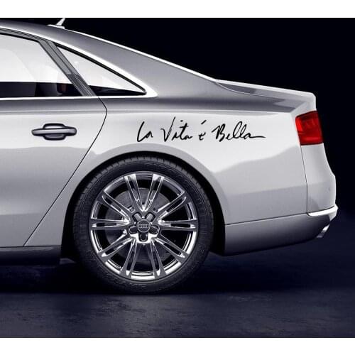 8.8*41 CM Decoration Personality Car Sticker Life is Beautiful for Car Body Window Car Styling Auto Stickers Decal Accessories