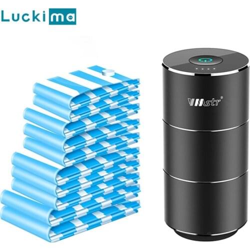 Automatic Vacuum Machine Pump USB Charging Vacuum Sealer Packaging Packer for Clothes Food Storage Bag Home Closet Organizer