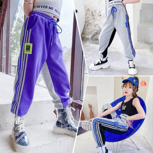 Childrens clothing spring girls webbing sweatpants 2021 new fashion girls western casual pants childrens trendy pants