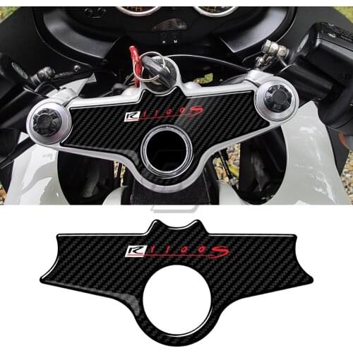 For BMW Motorrad R1100S 1996-2001 3D Carbon-look Upper Triple Yoke Defender