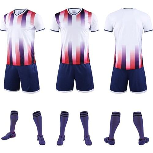 Football Jerseys Men Boys Soccer Clothes Sets Short Sleeve Kids Football Uniforms Adult Kids Soccer Tracksuit Jersey