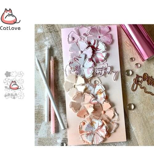 Catlove Flower Series Metal Cutting Dies Scrapbooking Mold Knife Stencil Die Cuts Card Making Craft Embossing New Dies For 2020