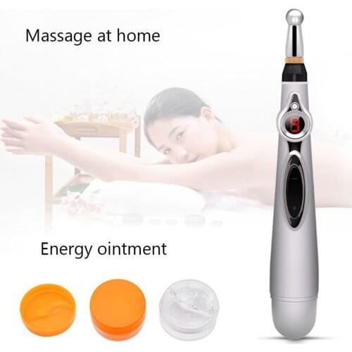 2021 Newst Electronic Acupuncture Pen Electric Meridians Laser Therapy Heal Massage Pen Meridian Energy Pen Relief Pain Tools