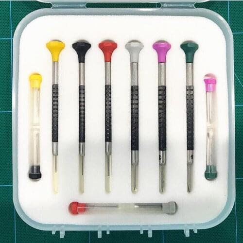 KOREA Made Micro Flat Head Screwdriver in millimeter slot type screwdriver TO repair the watch 6pieces for 0.8-2.0