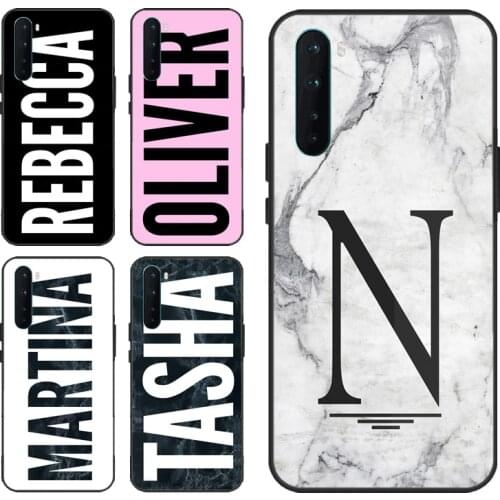 PERSONALISED CUSTOM MARBLE YOUR NAME For OPPO A9 2020 Reno4 Pro Case For Realme X7 X2 Pro 6 XT C3 For OnePlus Nord 7T 7 8 Pro