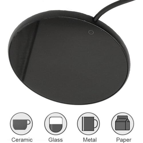 USB Heating Coaster Heat Warmer Portable USB Cup Heater Electric Insulation Mug Cup Heater Mat Heating Coaster For Coffee/Tea