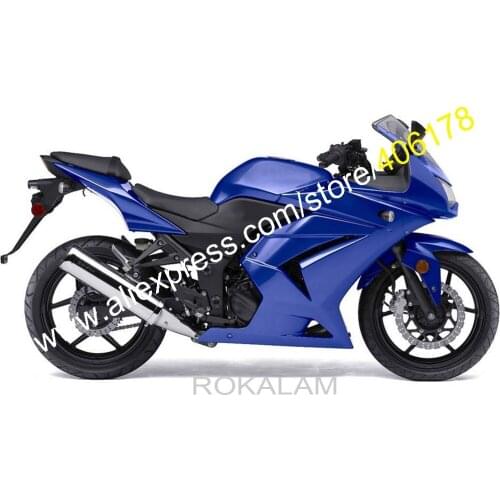 Full Blue Body Kit For Kawasaki Ninja ZX 250R 2008 2009 2010 2011 2012 EX250 08-12 ABS Fairing Kit (Injection Molding)