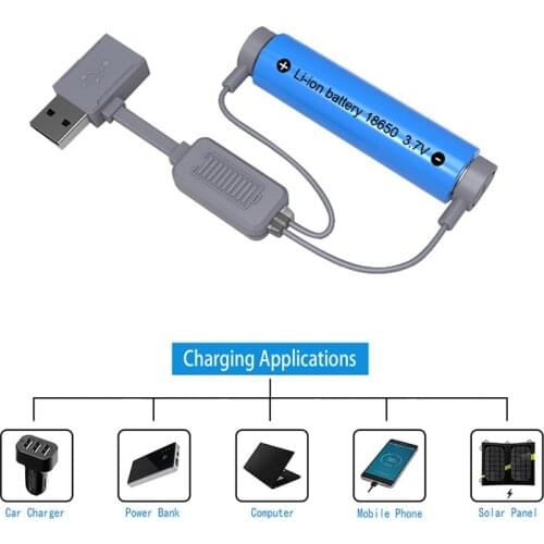 Portable Universal 18650 26650 16340 14500 USB Battery Charger Multifunction Magnetic USB Charger Mini Charging Power Bank