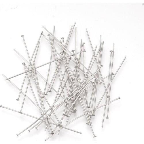 5000pcs 20 30 40 50mm 304 Stainless Steel Flat Head Pins for Jewelry Making DIY Findings Accessories Wholesale Supplies
