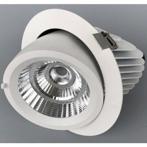Rotate 360 degrees Dimmable COB LED downlight light COB Ceiling Spot Light 35w AC85V-265V ceiling recessed Lights Indoor Light