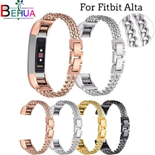 High quality Stainless Steel Replacement Metal Watch Band For Fitbit alta Wrist strap For Fitbit Alta HR Denim bracelet Band