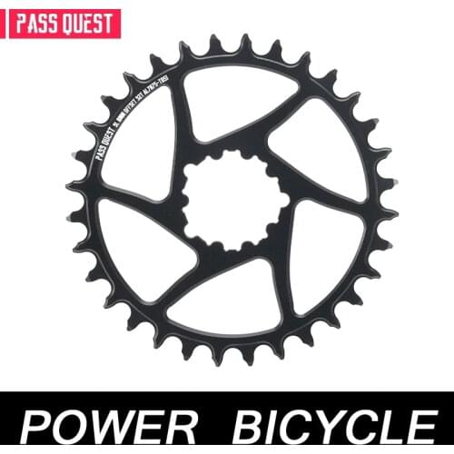 Pass Quest Gxp Gear Plate 0mm Offset Round Narrow Wide Chainring Crankset Mtb Mountain Bike Chain Wheel Bicycle 30-42T