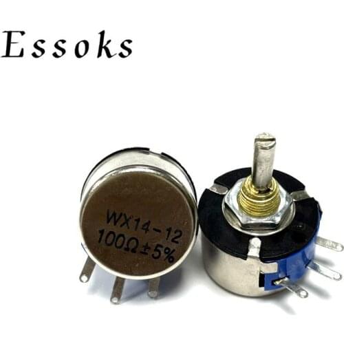 2PCS WX14-12 Wirewound Potentiometer 100 220 330 470 560 680 1K 1.5K 2.2K 3.3K 4.7K 5.1K 5.6K 6.8K 10K 15K 22K Ohm 100R 470R