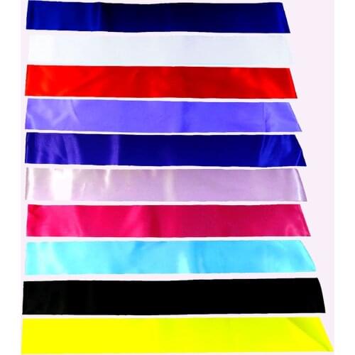 5pcs as a lot Blank ribbon plain sash 10 colors fabric Red blue white etc satin for wedding birthday baby shower DIY design