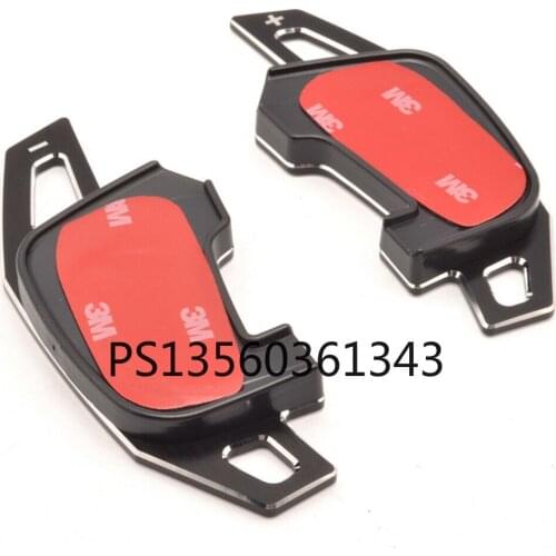 FOR VW Golf 7 MK7 GTI Aluminum Metal Brush Paddle Shift Shifter Extension Black