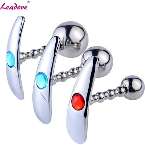 Anal Plug Bead 2 in 1 Metal Anal Beads Adult Masturbation Anal Toys Crystal Jewelry Butt Plug Sex Toys For Gay Men Women GS0408