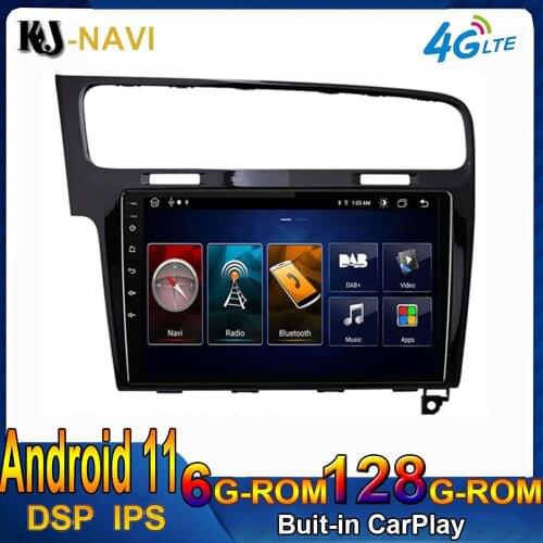 10" 6+128G DSP Android 11 CARPLAY For VW Volkswagen Golf Seven 2013-present Car Radio Navigation GPS BT Multimedia 4G LTE