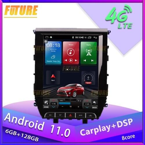 Tesla Screen Android 11 Car Radio Stereo For Toyota Land Cruiser 2016-2020 Car Multimedia Player GPS Navigation 1 Din Head Unit