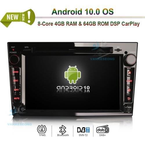 7" 8 Core 64GB Android 10 Head Unit Car Radio Stereo GPS Sat Nav For Opel Vauxhall Corsa C Vivaro Zafira +Bluetooh Wifi CarPlay