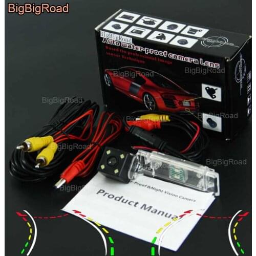 BigBigRoad Car Intelligent Dynamic Track Rear View Camera Night Vision For GEELY EMGRAND EC825 8 panda Englon SC6 King Kong