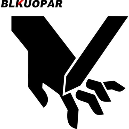 BLKUOPAR for Danger Sign Car Stickers Fashionable Anime Decals Waterproof Windshield Motorcycle Decor Vinyl Car Wrap DIY