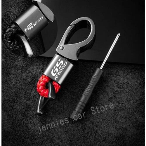 For BMW R1250GS R 1250 GS HP ADV Adventure GSA motorcycle Accessories Keyring Metal motorcycle Emblem Leather Key Ring Keychain