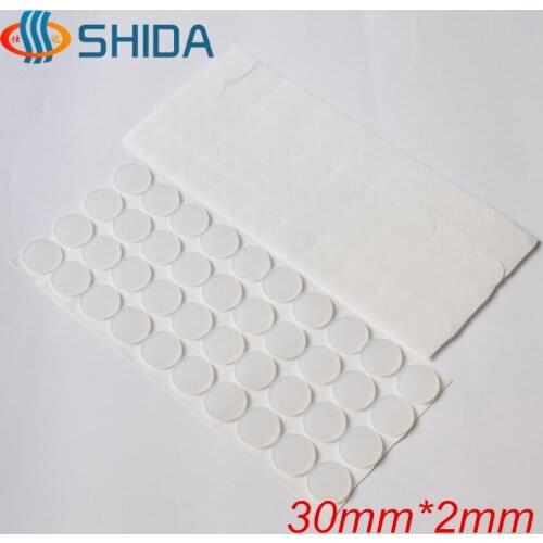 Black/White 200PCS 30*2mm Anti Slip Self-Adhesive Silicone Rubber Feet Pads Flat Silica Gel Bumper Pads For Table,Shock Absorber
