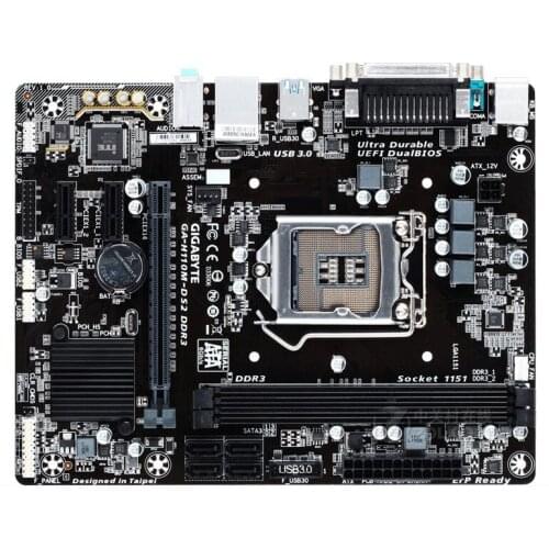 For Gigabyte H110M-DS2 DDR3 Original Used Motherboard H110M-DS2 Socket LGA 1151 DDR3 USB3.0 SATA3 PCI-E3.0
