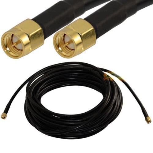 SMA Male Jack to SMA Male Plug RF Coaxial Extension Jumper Cable TLMR195 3M 10FT