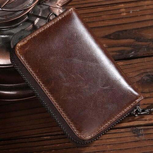 Genuine Leather First Layer Cowhide Wallet handbag Fashion Card package Money Bag Purse