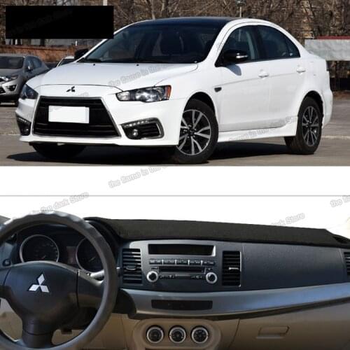 Lsrtw2017 polyester car dashboard mat for mitsubishi lancer 2007 2008 2009 2010 2011 2012 2013 2014 2015 2016 2017 accessories