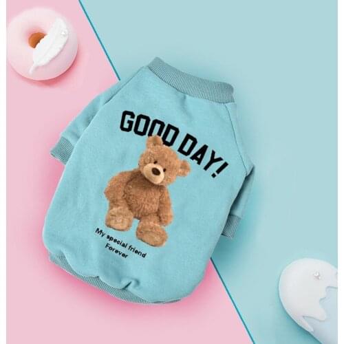Cute Pet Dog Clothes Warm Dog Hoodies For Chihuahua Design Cartoon Bear Sweatshirt Puppy Small Medium Dogs Costume Teddy Perro