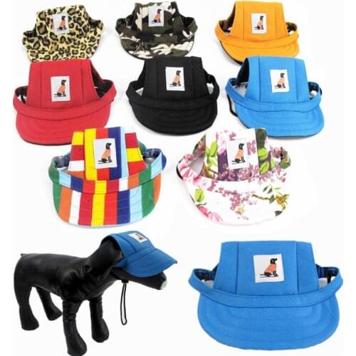 Fashion Print Outdoor Sun Hat For Dogs Casual Baseball Cartoon Puppy Christmas Dog Canvas For Dog Birthday Gift Pet Products