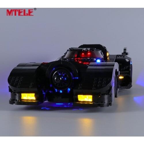 MTELE Brand LED Light Up Kit For 1989 Batmobile Toys Compatible With 76139