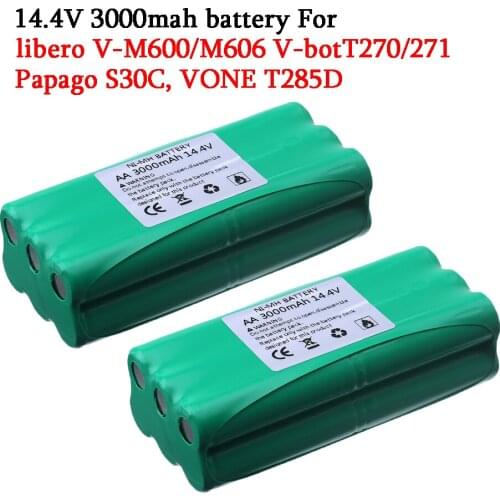 14.4V NIMH battery for Papago S30C libero V-M600/M606 V-botT270/271 VONE T285D intelligent sweeping robot vacuum cleaner Battery