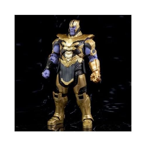New Avengers Marvel 4 Endgame SHF Thanos PVC Action Figure Collectible Model Toy 18cm