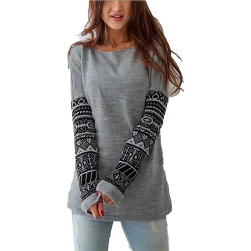 2021 New Autumn Sexy Slim Fitting Crew Neck Long Sleeve Print Bottoming Sweatershirt With Fleece