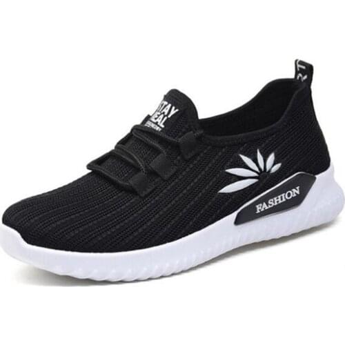 New Light Comfortable Breathable Mesh Cloth Women Shoes Casual Shoes Flat Sneakers Lace-up Spring Autumn Women Sneakers Shoes