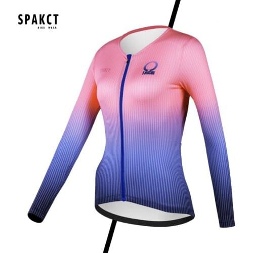 Spakct Spring/summer Cycling Long-sleeved Cycling Wear Mountain Bike Equipment Men/women Road Bike Breathable Stretch Fabric
